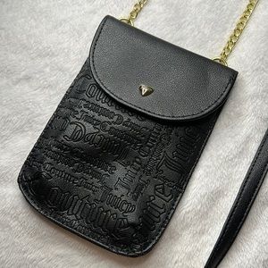 BLACK SMALL JUCIY COUTURE CROSSBODY BAG